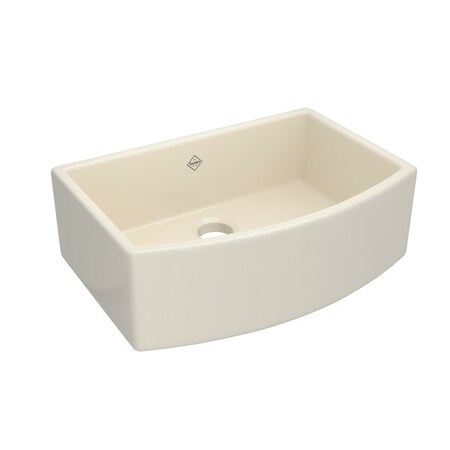 Rohl 30" Single Bowl Bowed Farmhouse Apron Front Fireclay Kitchen Sink RC3021PCT